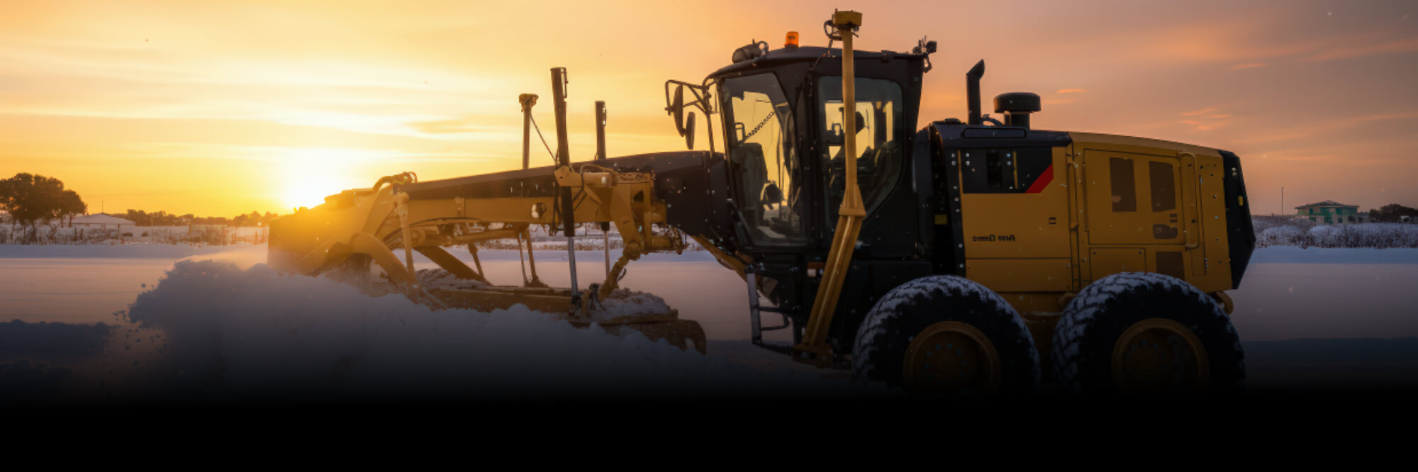 Machinerie lourde en hiver